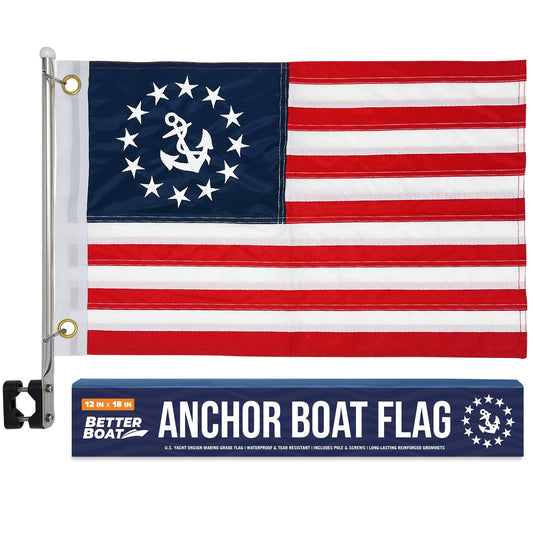 Better Boat - Anchor Boat Flag Yacht Ensign - Angler's Pro Tackle & Outdoors