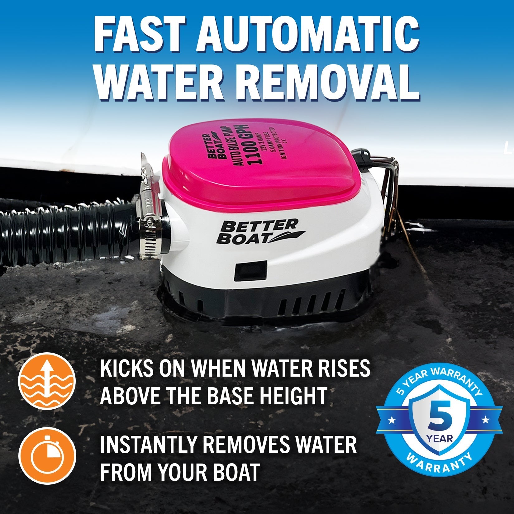 Better Boat - Automatic Bilge Pump Auto - Angler's Pro Tackle & Outdoors