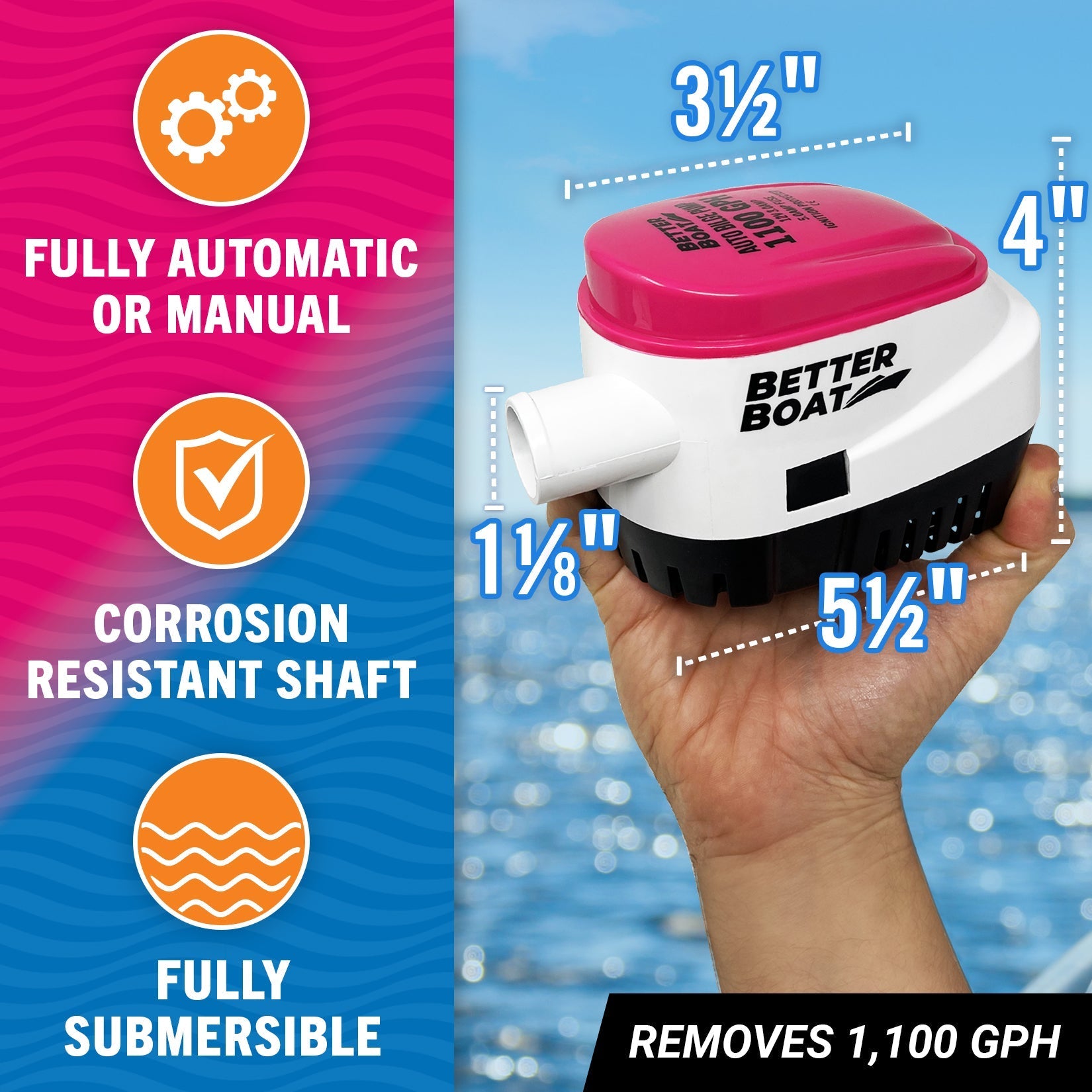 Better Boat - Automatic Bilge Pump Auto - Angler's Pro Tackle & Outdoors