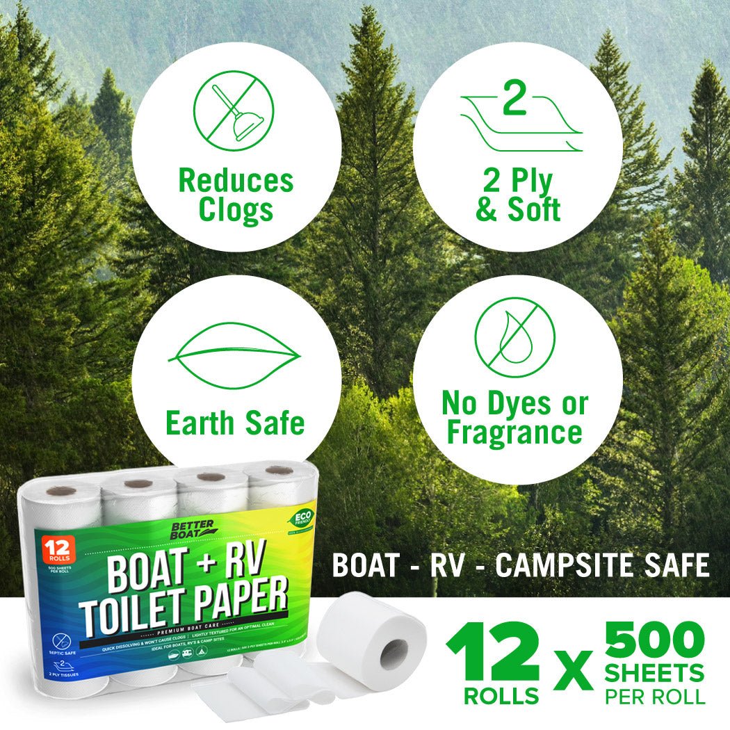 Better Boat - Boat and RV Toilet Paper - Angler's Pro Tackle & Outdoors