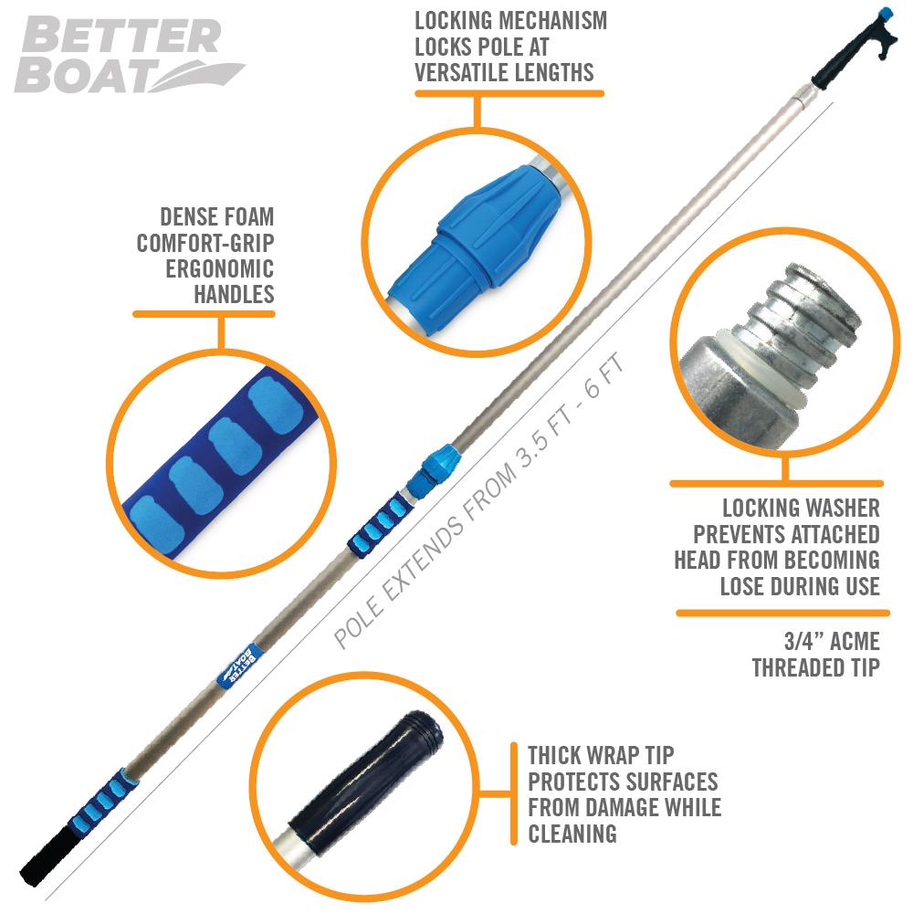 Better Boat - Boat Hook with Standard End (With or Without Pole) - Angler's Pro Tackle & Outdoors