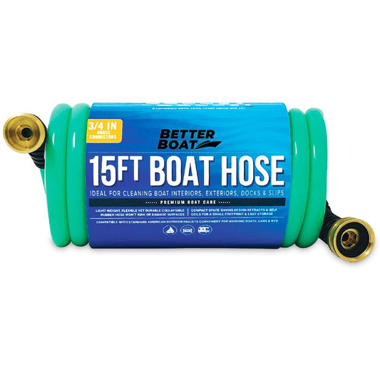 Better Boat - Boat Hose 15Ft, 25Ft and 50FT Self Coil Wash Down - Angler's Pro Tackle & Outdoors