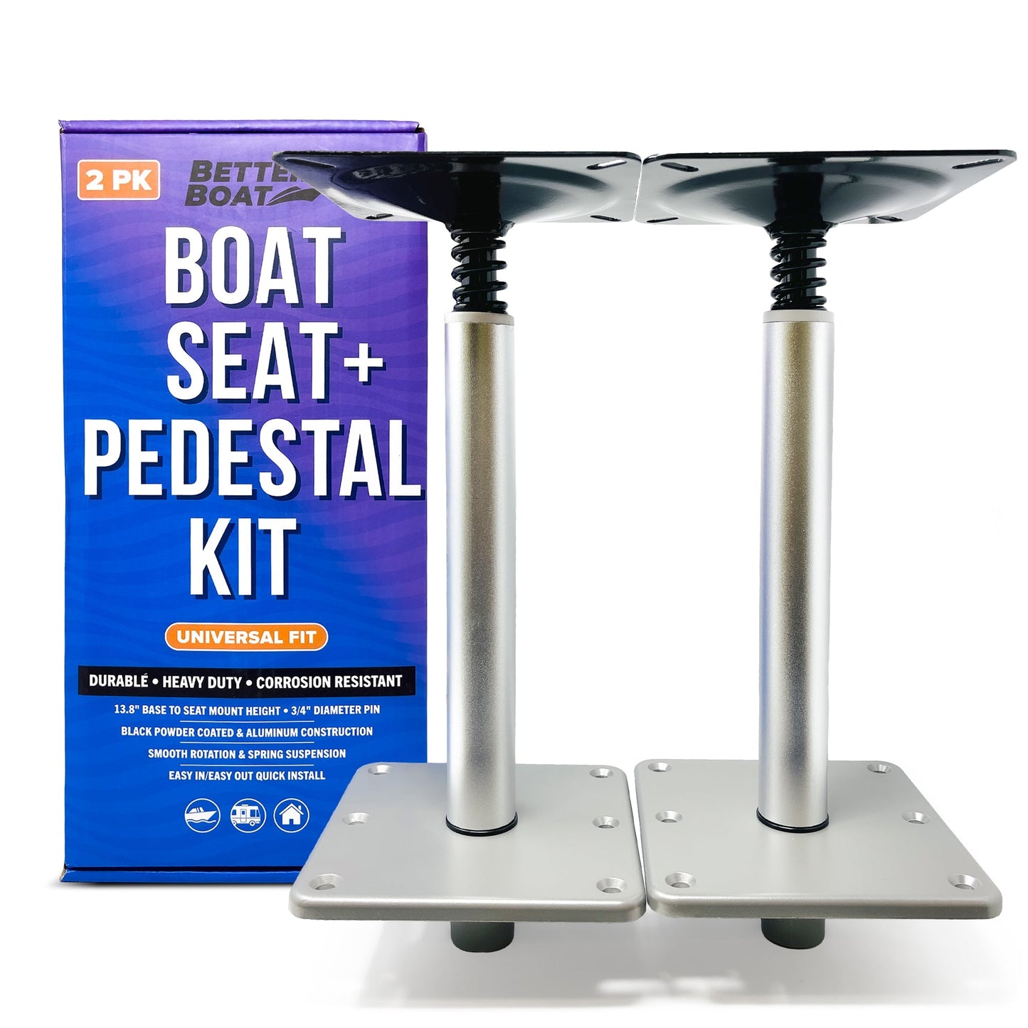 Better Boat - Boat Pedestal Seat Package Boat Seat Kit - Angler's Pro Tackle & Outdoors