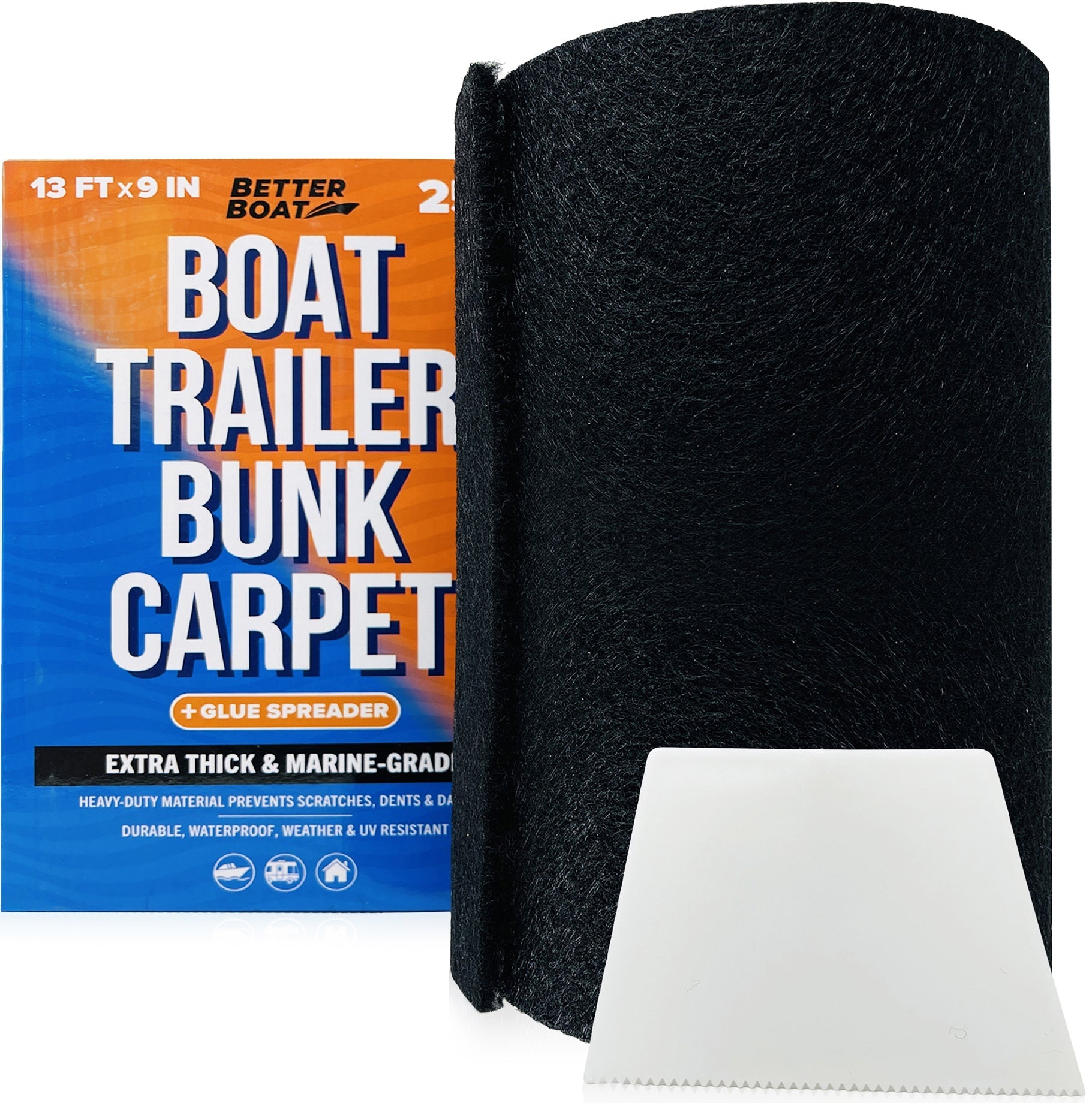 Better Boat - Boat Trailer Bunk Carpet for Bumpers - Angler's Pro Tackle & Outdoors