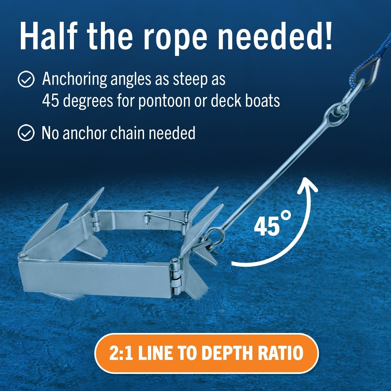 Better Boat - Box Anchor for Boats Folding Anchor - Angler's Pro Tackle & Outdoors