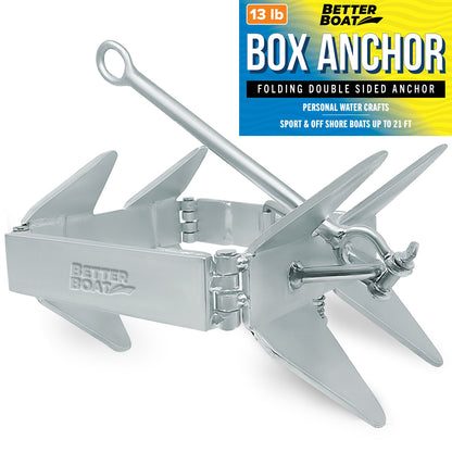 Better Boat - Box Anchor for Boats Folding Anchor - Angler's Pro Tackle & Outdoors