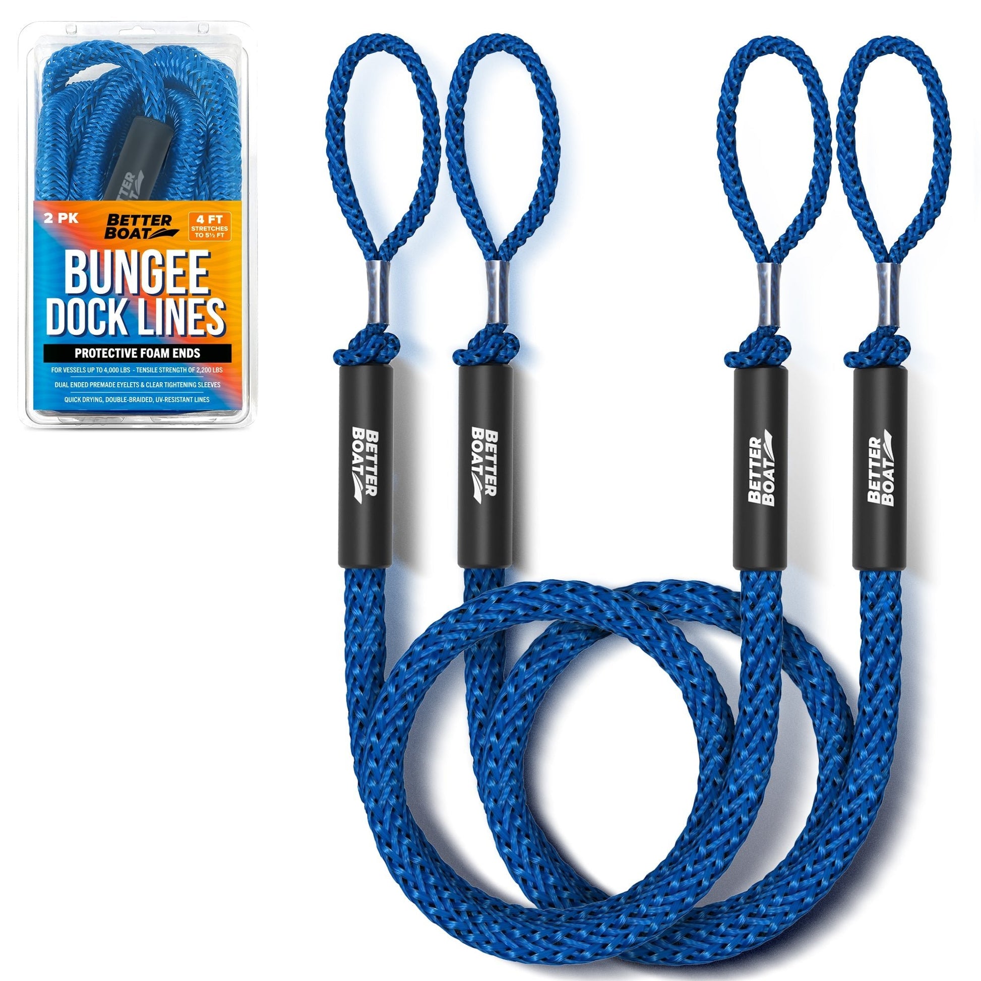 Better Boat - Bungee Dock Lines - Angler's Pro Tackle & Outdoors