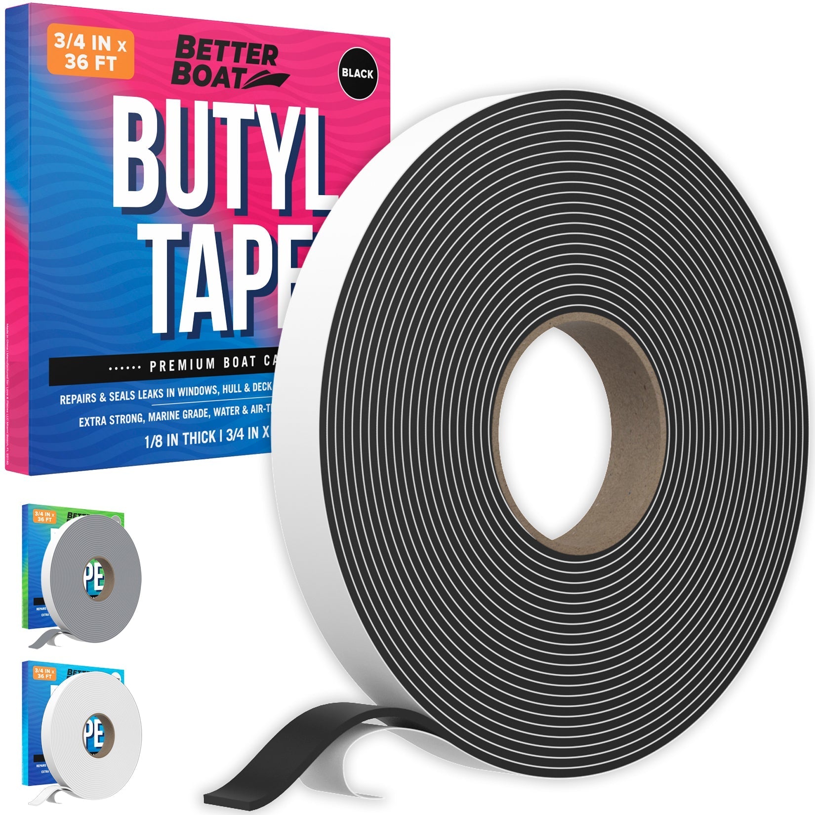 Better Boat - Butyl Tape RV and Boat Window Seal Sealant - Angler's Pro Tackle & Outdoors