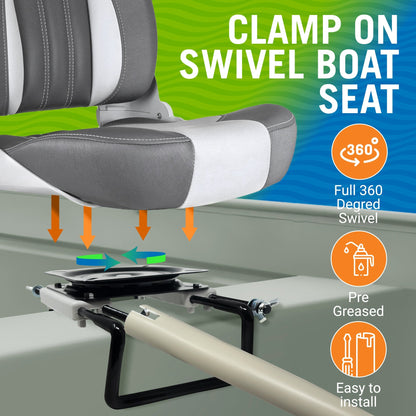 Better Boat - Clamp on Boat Seat with Swivel - Angler's Pro Tackle & Outdoors