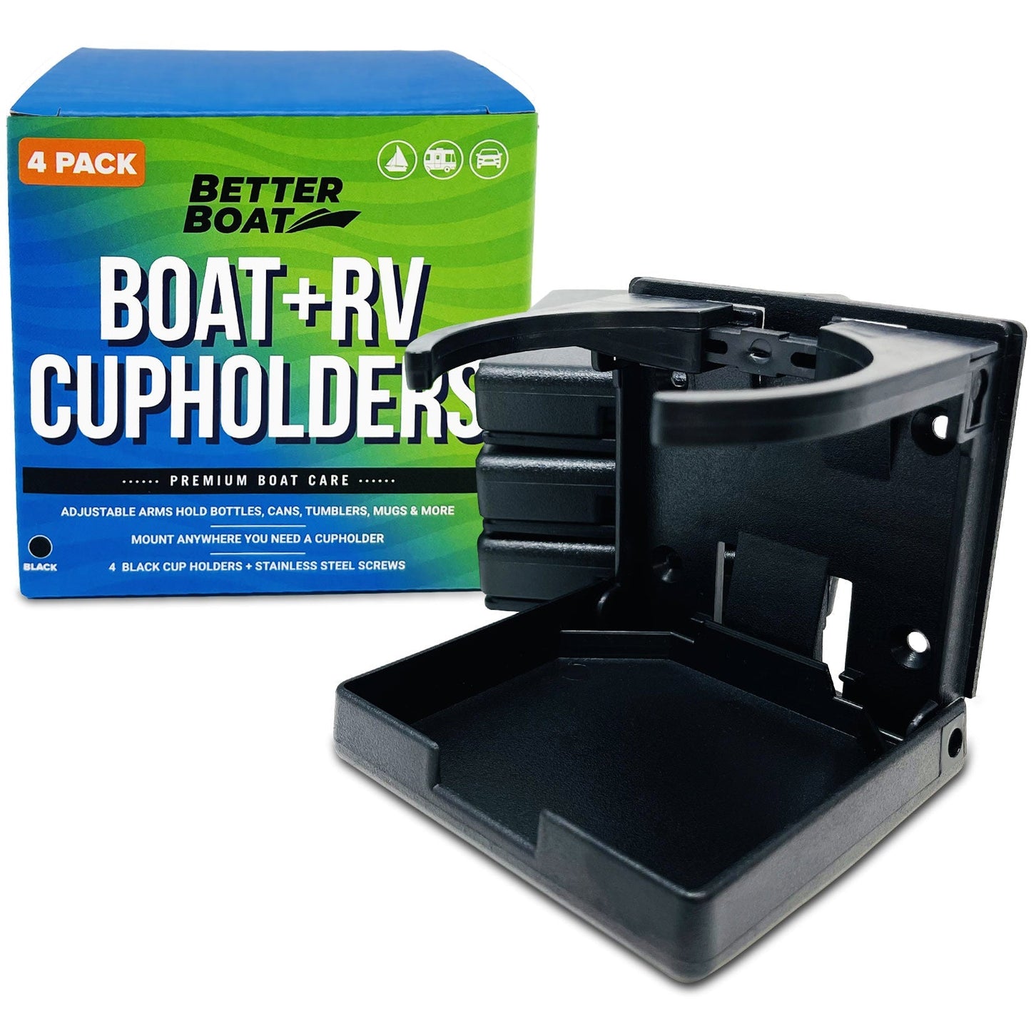 Better Boat - Folding Boat Cup Holder 4PCs - Angler's Pro Tackle & Outdoors