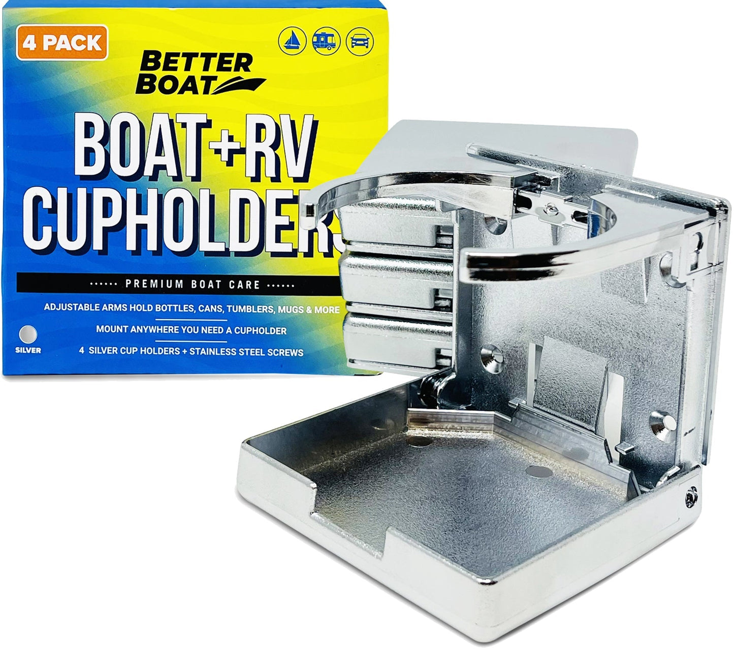 Better Boat - Folding Boat Cup Holder 4PCs - Angler's Pro Tackle & Outdoors