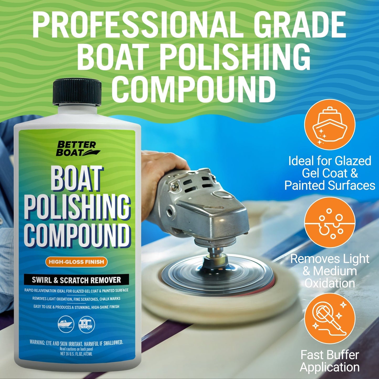 Better Boat - Marine Boat Polishing Compound - Angler's Pro Tackle & Outdoors