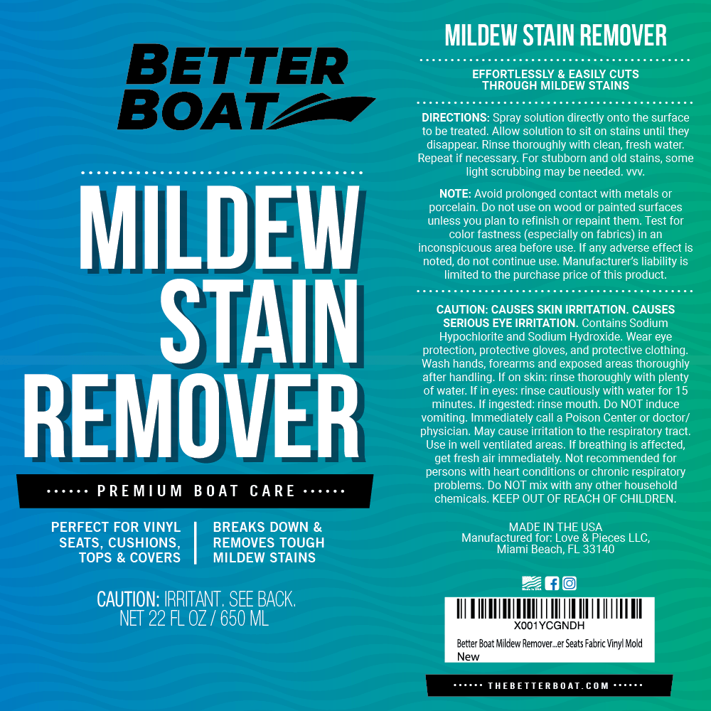 Better Boat - Mildew Stain Remover - Angler's Pro Tackle & Outdoors