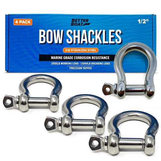 Better Boat - Stainless Steel Bow Shackles - Angler's Pro Tackle & Outdoors