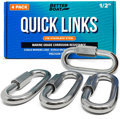 Better Boat - Stainless Steel Quick Links - Angler's Pro Tackle & Outdoors