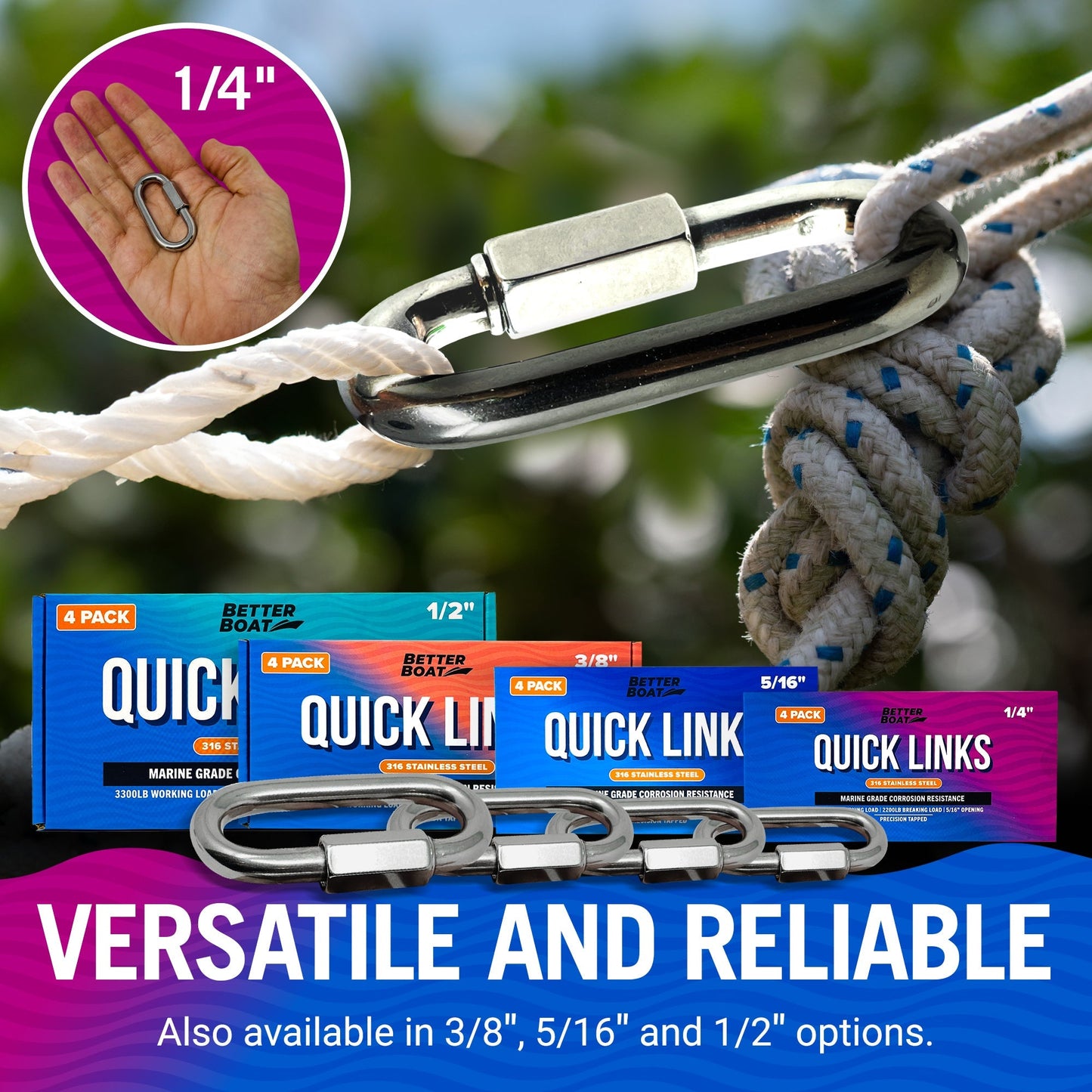 Better Boat - Stainless Steel Quick Links - Angler's Pro Tackle & Outdoors