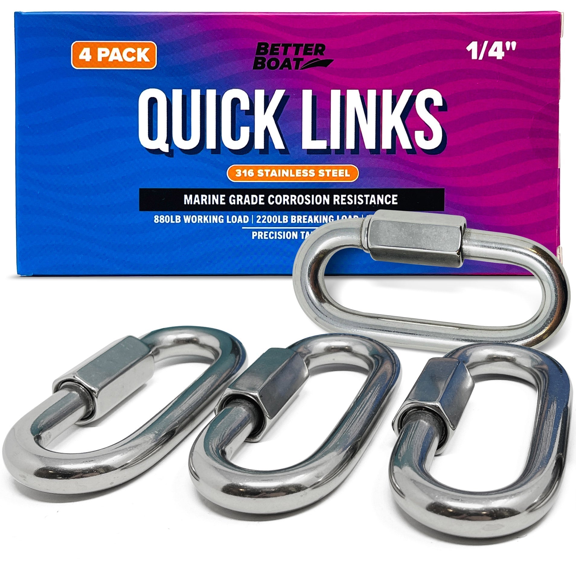 Better Boat - Stainless Steel Quick Links - Angler's Pro Tackle & Outdoors