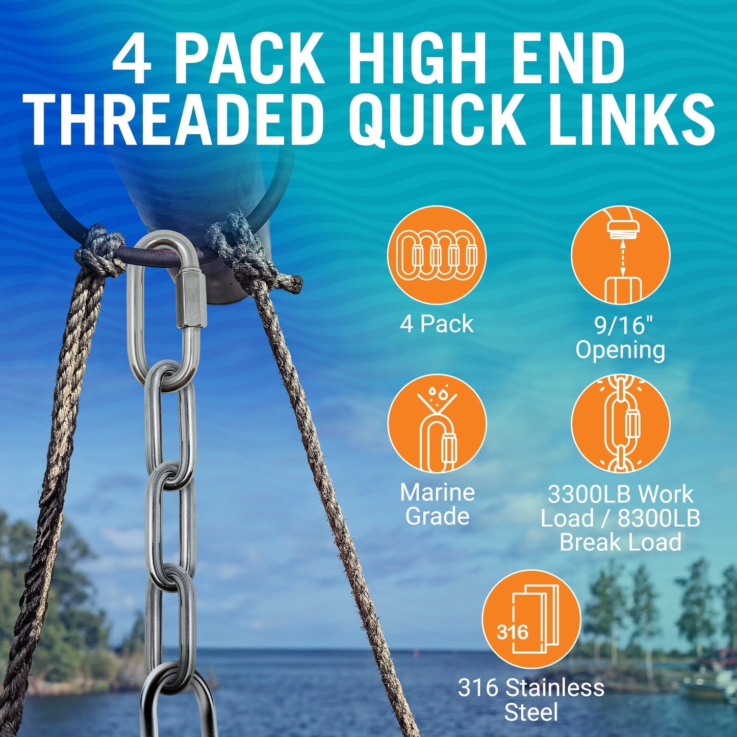 Better Boat - Stainless Steel Quick Links - Angler's Pro Tackle & Outdoors