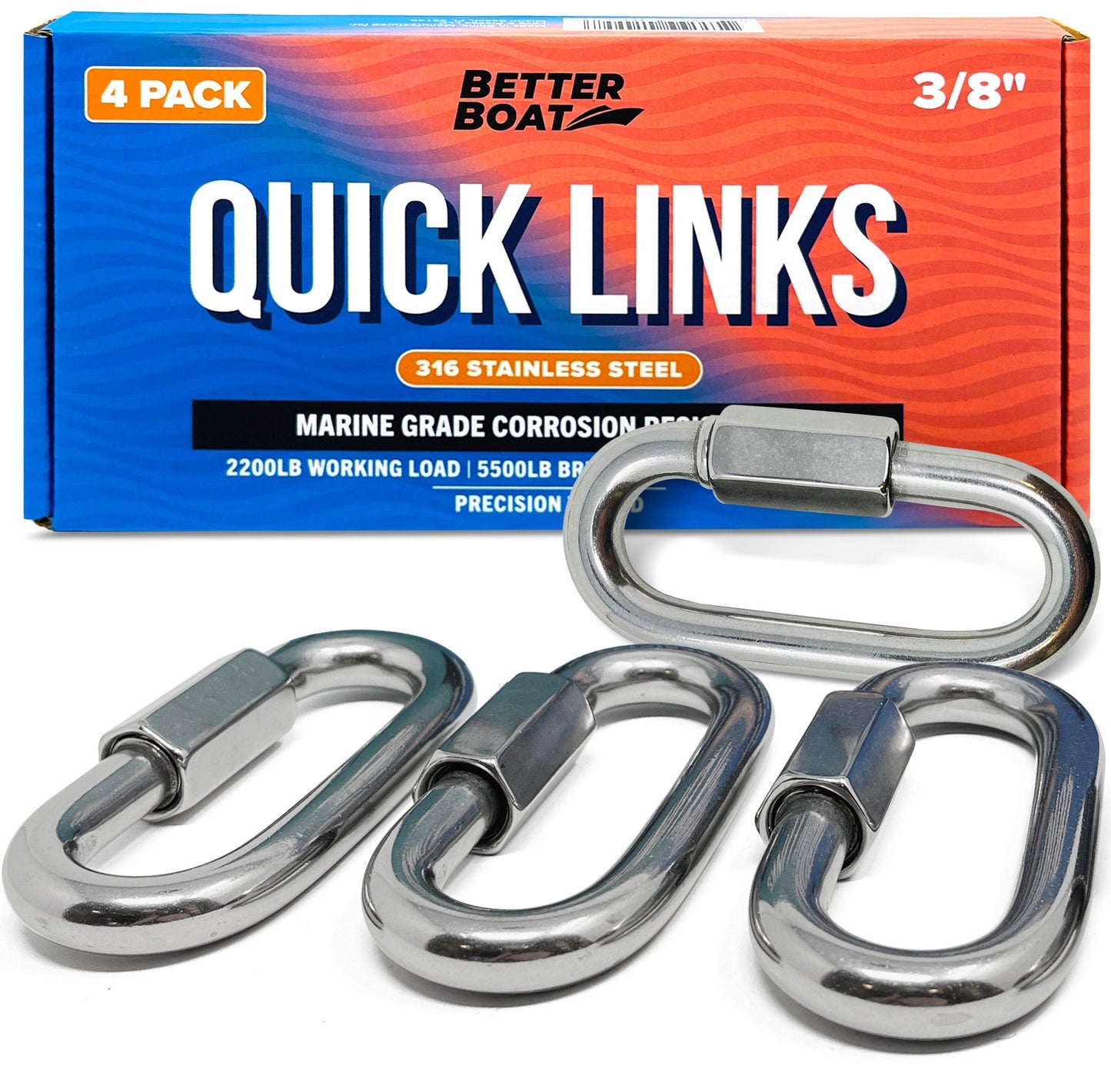 Better Boat - Stainless Steel Quick Links - Angler's Pro Tackle & Outdoors