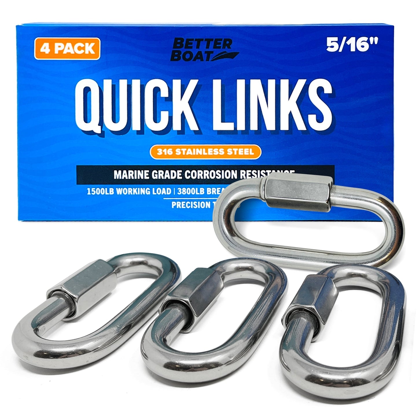 Better Boat - Stainless Steel Quick Links - Angler's Pro Tackle & Outdoors