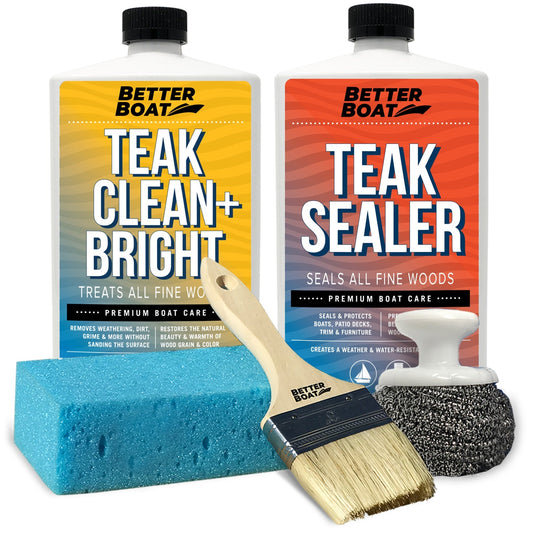 Better Boat - Teak Cleaner Brightening and Sealer Set - Angler's Pro Tackle & Outdoors