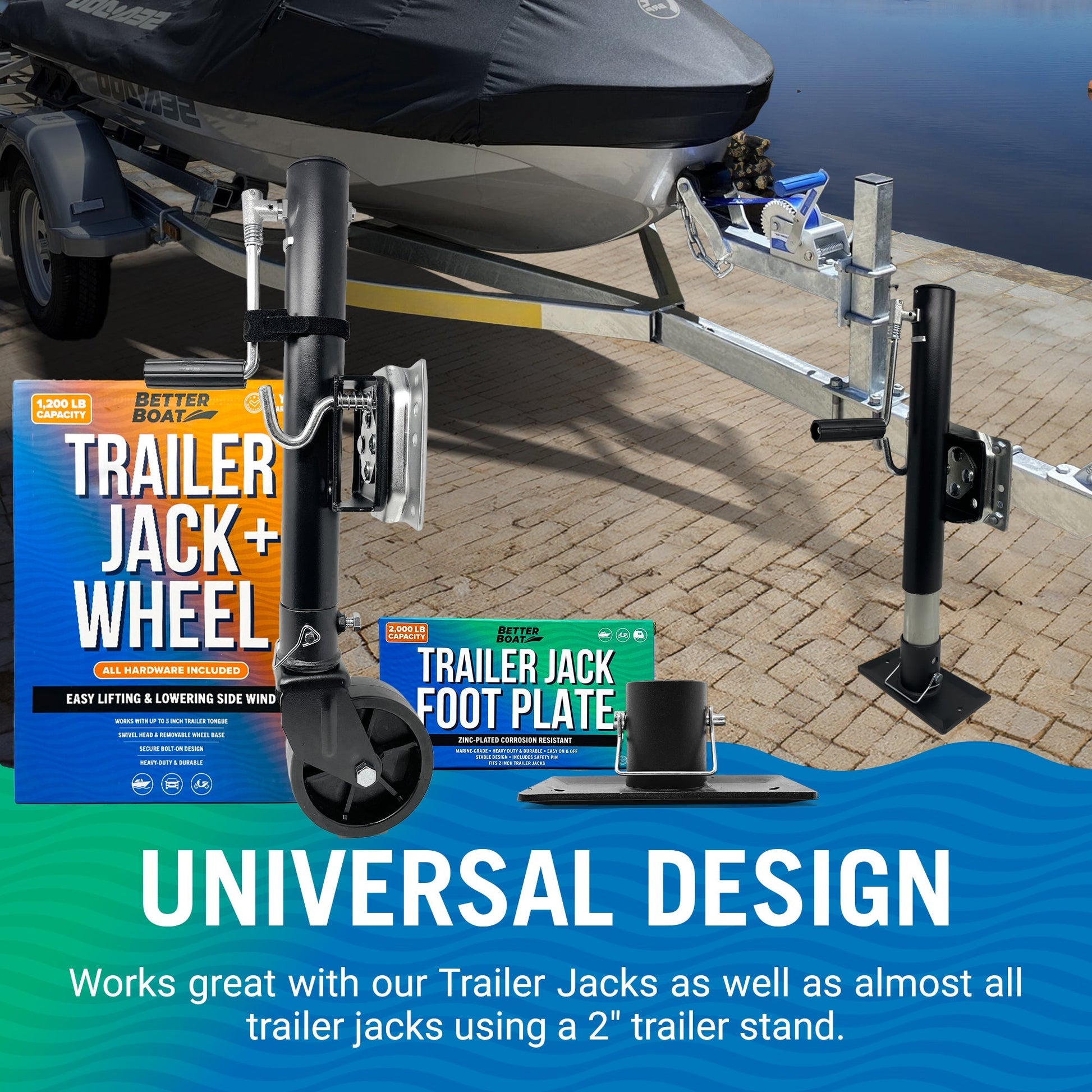 Better Boat - Trailer Jack Foot Plate * - Angler's Pro Tackle & Outdoors