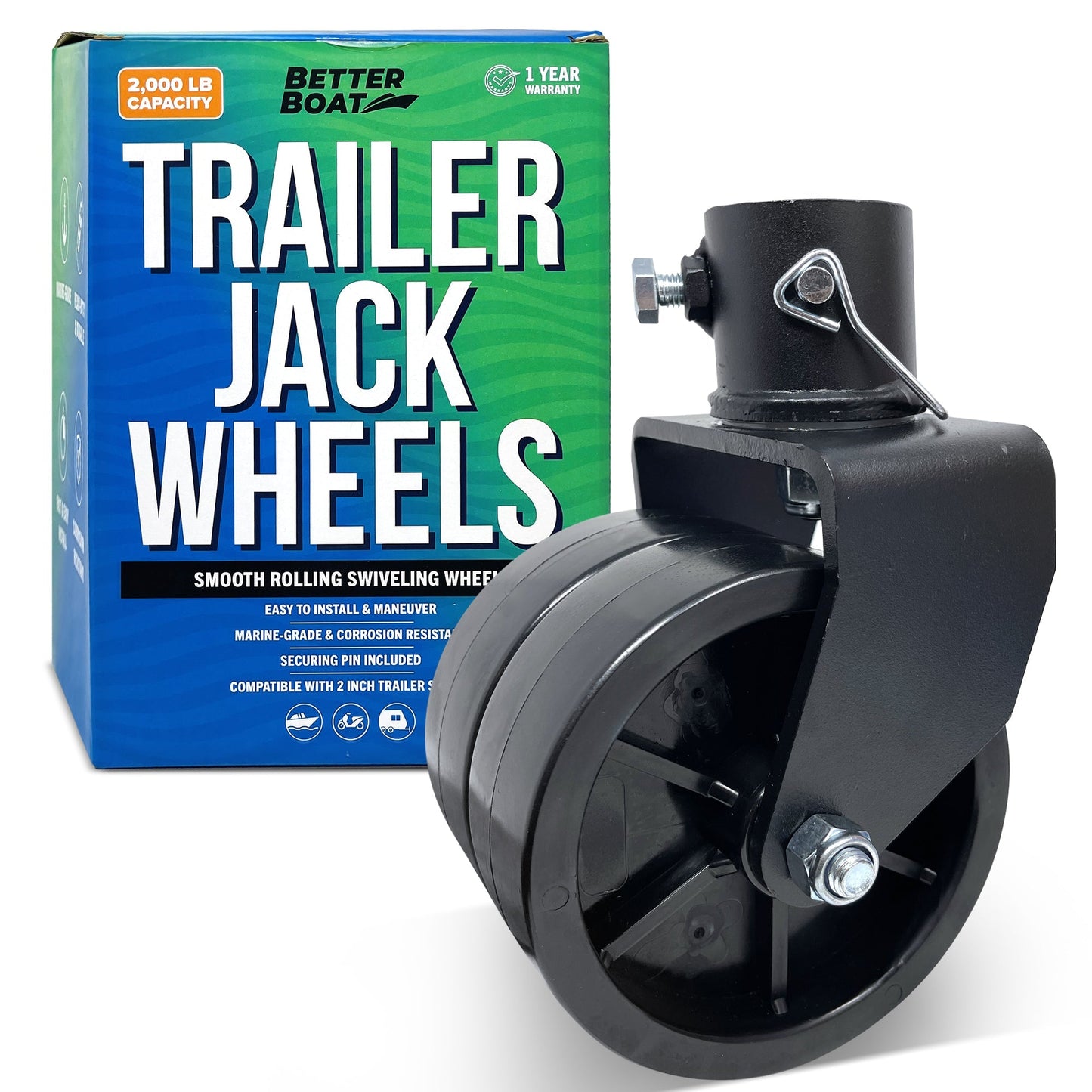 Better Boat - Trailer Jack Wheel Replacement - Angler's Pro Tackle & Outdoors