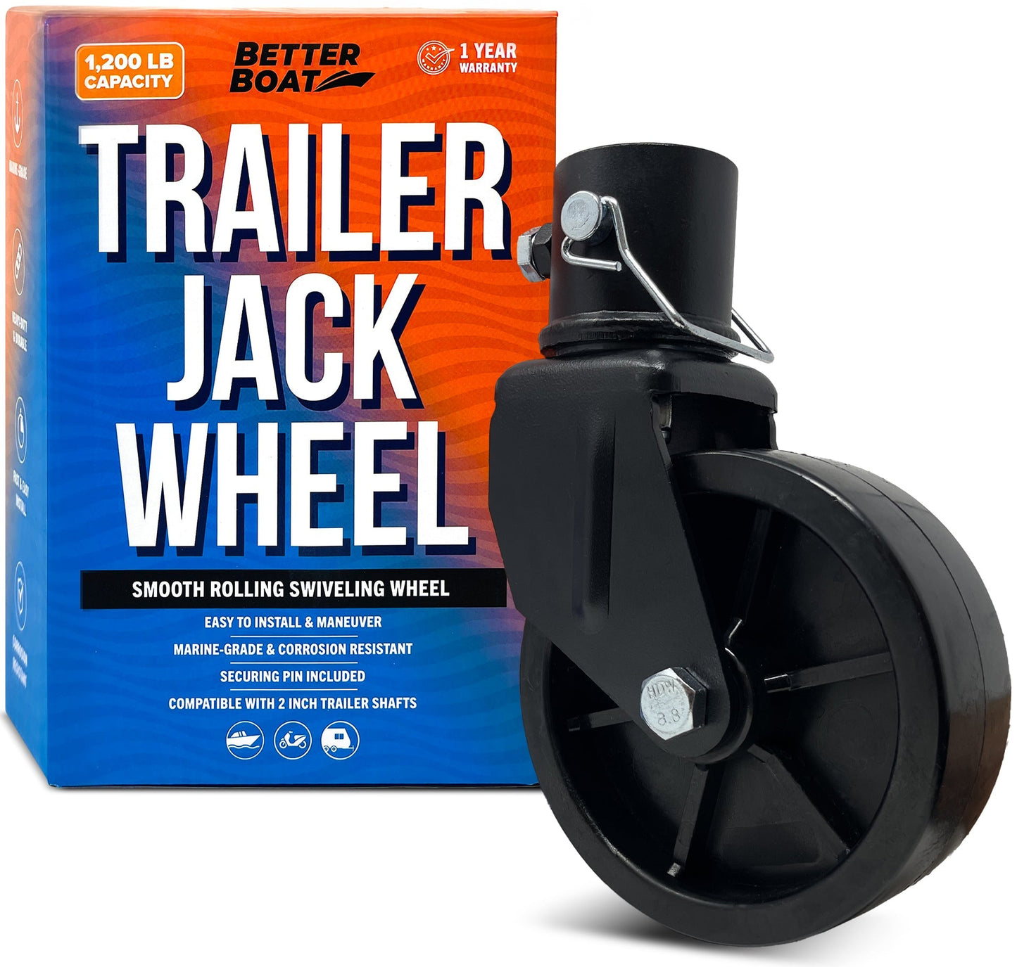 Better Boat - Trailer Jack Wheel Replacement - Angler's Pro Tackle & Outdoors