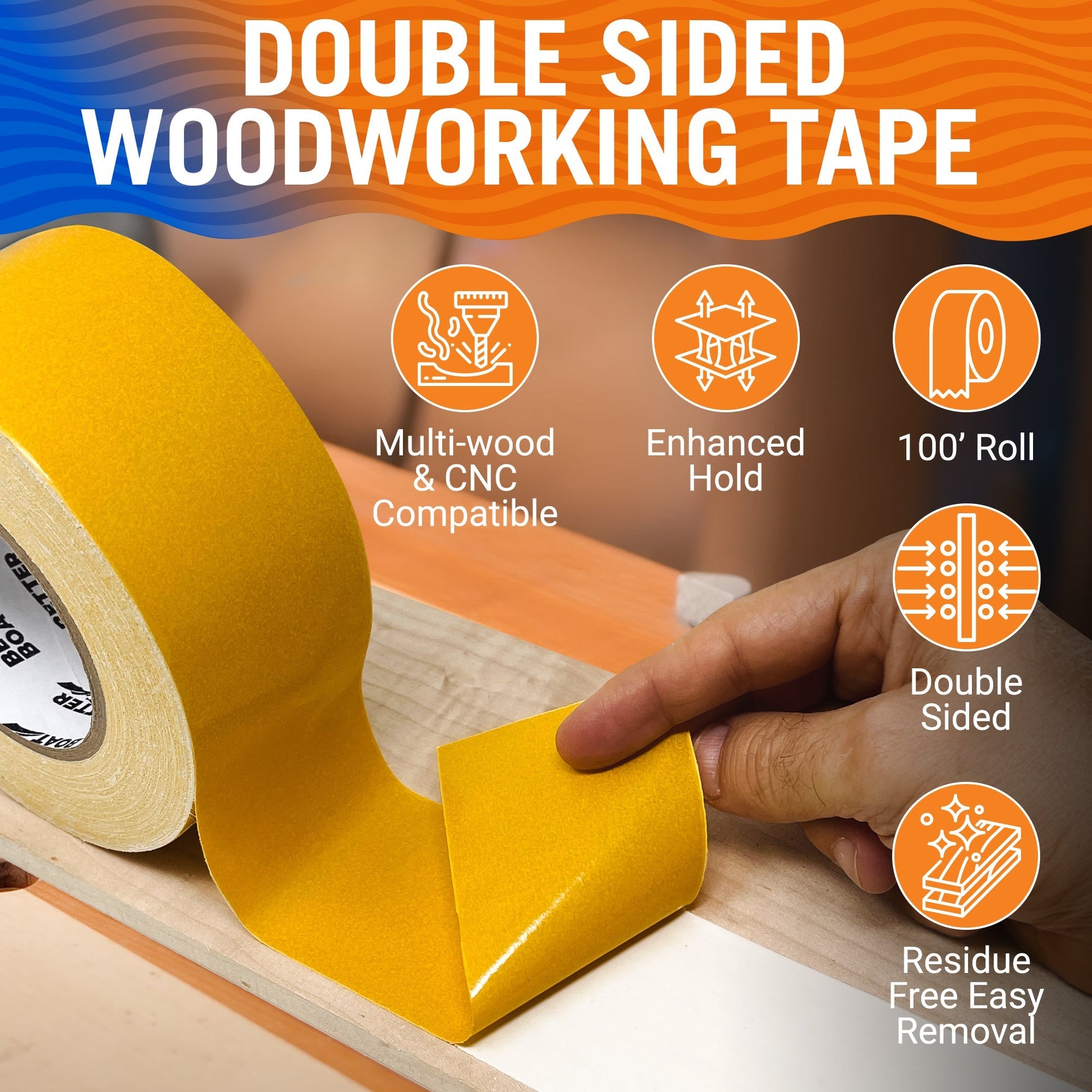 Better Boat - Woodworking Tape Double Sided - Angler's Pro Tackle & Outdoors