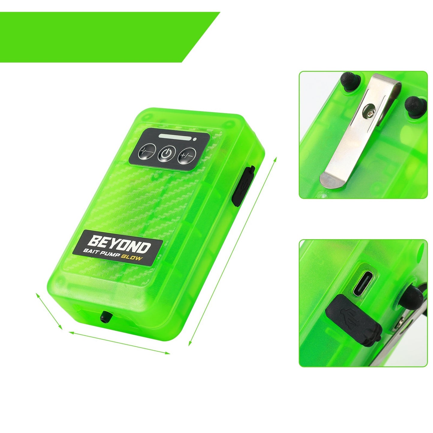 Beyond Bait Pump Rechargeable Aerator - Glow in The Dark Bubbler - Angler's Pro Tackle & Outdoors