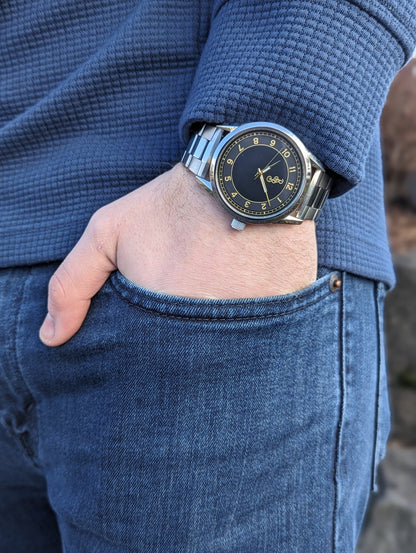 Beyond Boring Watch Co. Black and Gold Classic Watch - Angler's Pro Tackle & Outdoors