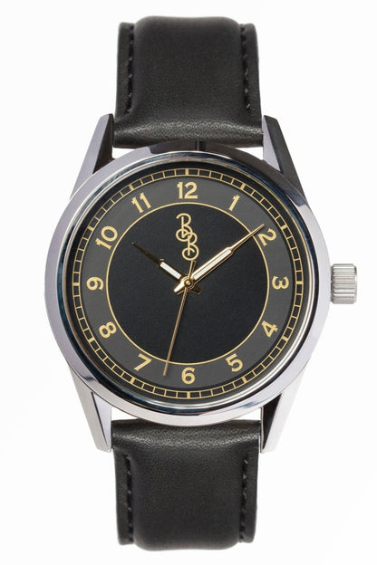 Beyond Boring Watch Co. Black and Gold Classic Watch - Angler's Pro Tackle & Outdoors