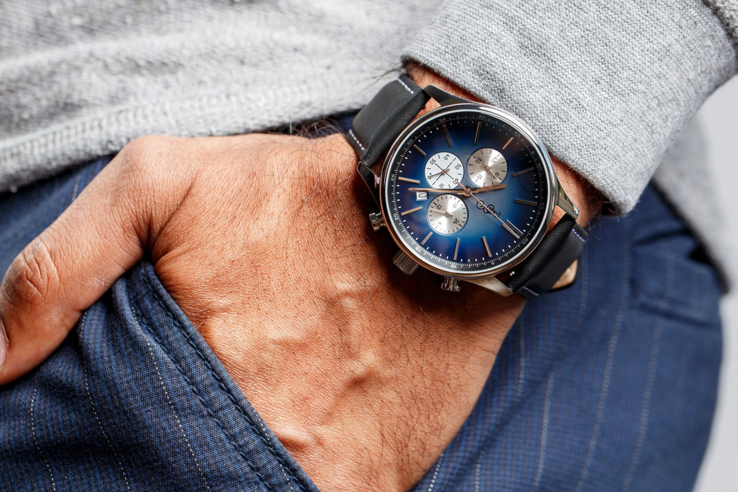 Beyond Boring Watch Co. Blue Retro Chronograph - Angler's Pro Tackle & Outdoors