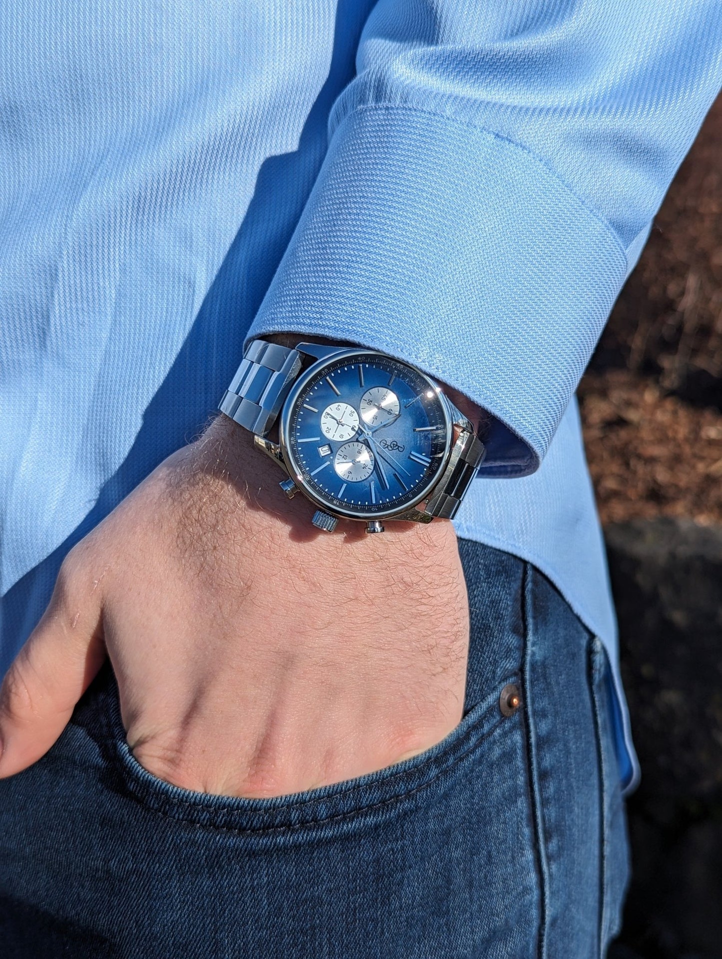 Beyond Boring Watch Co. Blue Retro Chronograph - Angler's Pro Tackle & Outdoors