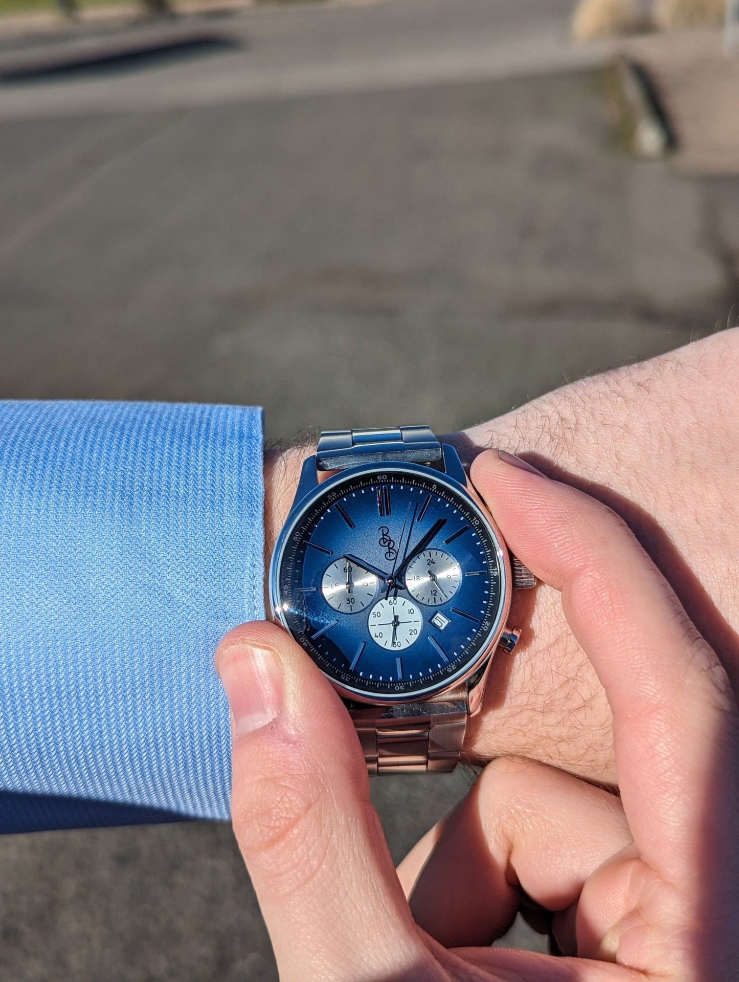 Beyond Boring Watch Co. Blue Retro Chronograph - Angler's Pro Tackle & Outdoors