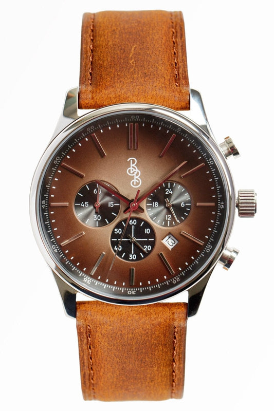 Beyond Boring Watch Co. Brown Retro Chronograph - Angler's Pro Tackle & Outdoors