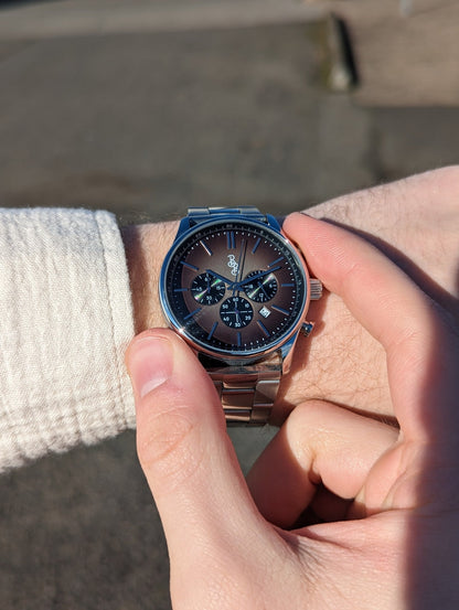 Beyond Boring Watch Co. Brown Retro Chronograph - Angler's Pro Tackle & Outdoors