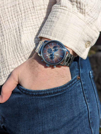 Beyond Boring Watch Co. Brown Retro Chronograph - Angler's Pro Tackle & Outdoors