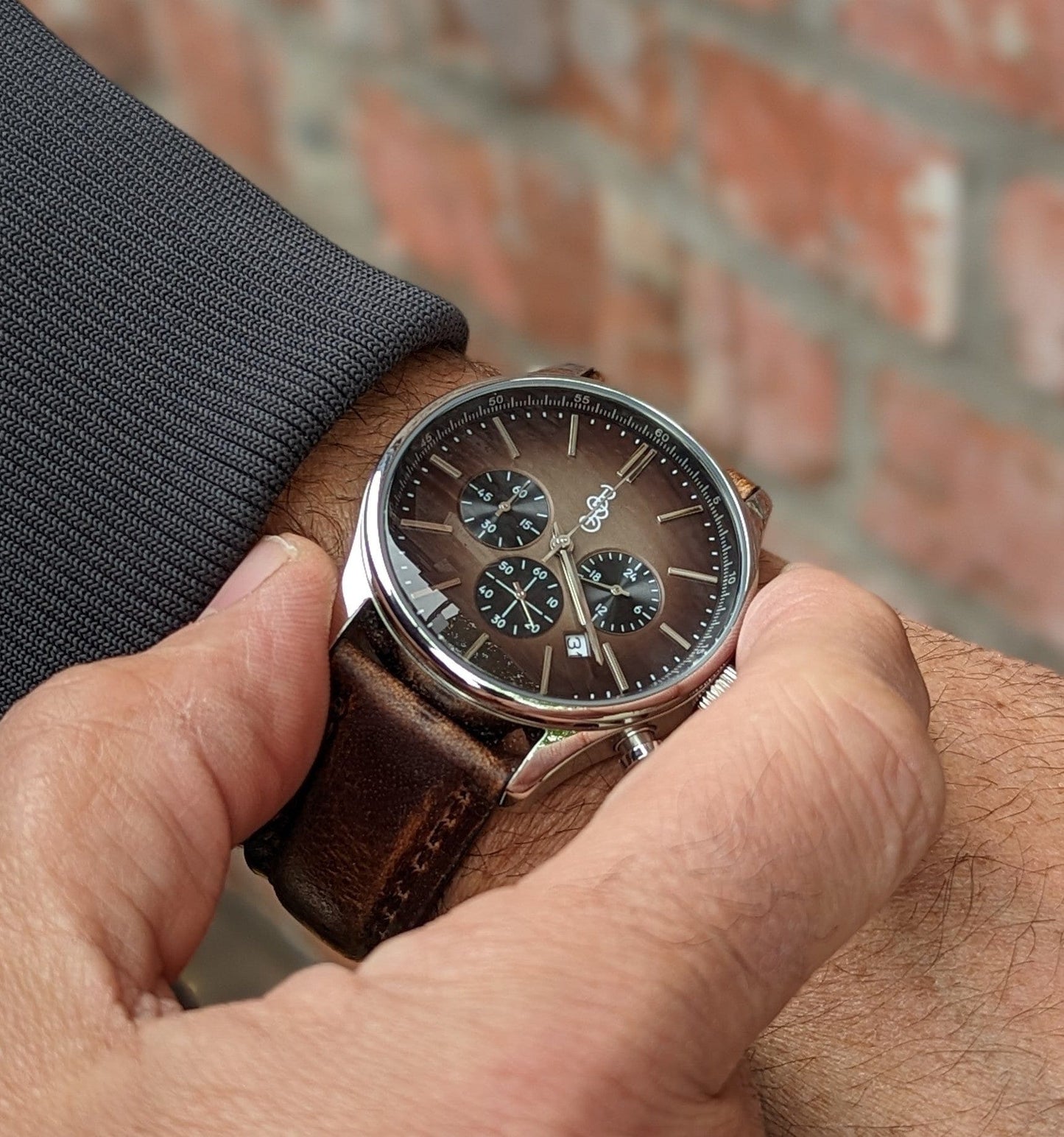 Beyond Boring Watch Co. Brown Retro Chronograph - Angler's Pro Tackle & Outdoors