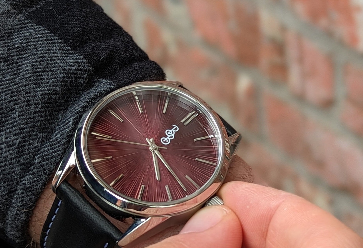 Beyond Boring Watch Co. Burgundy Sunburst Watch - Angler's Pro Tackle & Outdoors