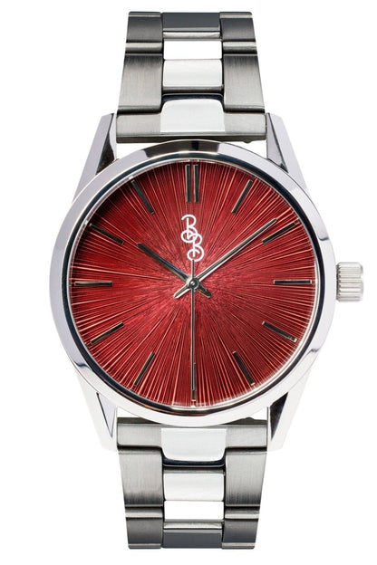 Beyond Boring Watch Co. Burgundy Sunburst Watch - Angler's Pro Tackle & Outdoors