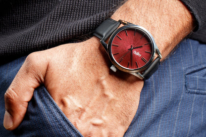 Beyond Boring Watch Co. Burgundy Sunburst Watch - Angler's Pro Tackle & Outdoors