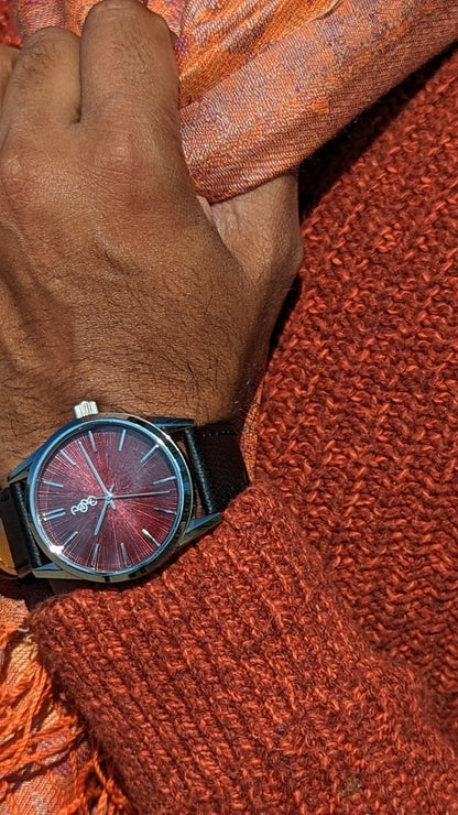 Beyond Boring Watch Co. Burgundy Sunburst Watch - Angler's Pro Tackle & Outdoors