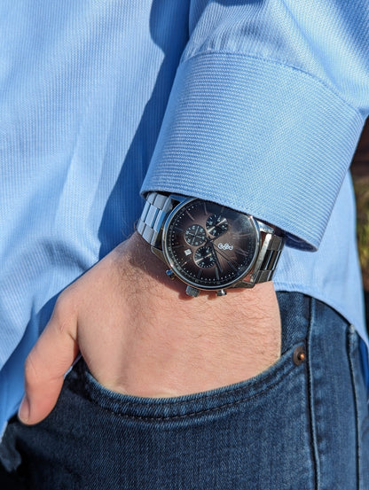 Beyond Boring Watch Co. Gray Retro Chronograph - Angler's Pro Tackle & Outdoors
