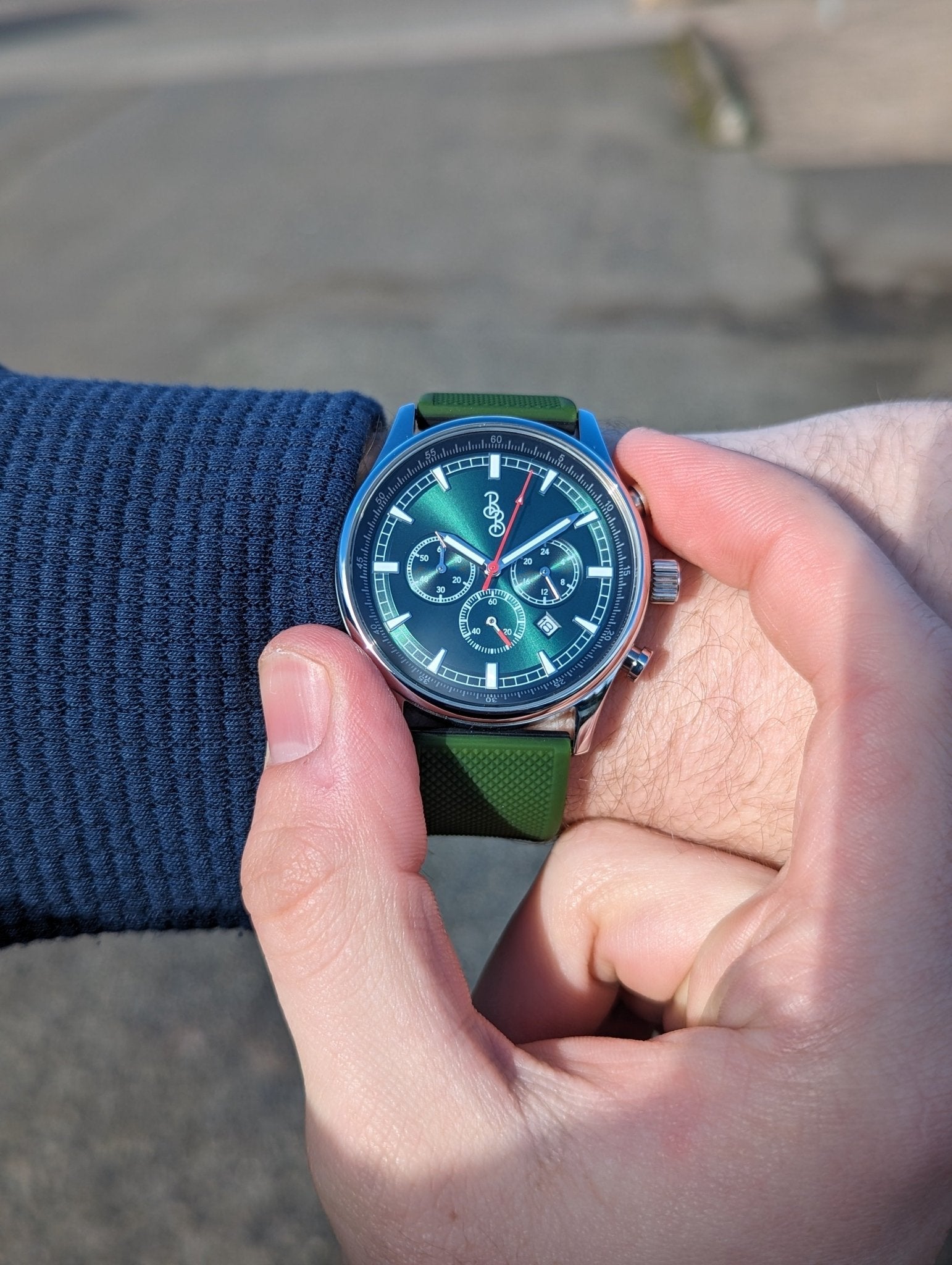 Beyond Boring Watch Co. Green Sport Chronograph - Angler's Pro Tackle & Outdoors