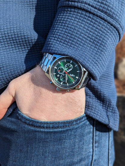 Beyond Boring Watch Co. Green Sport Chronograph - Angler's Pro Tackle & Outdoors