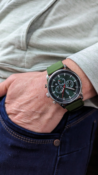 Beyond Boring Watch Co. Green Sport Chronograph - Angler's Pro Tackle & Outdoors