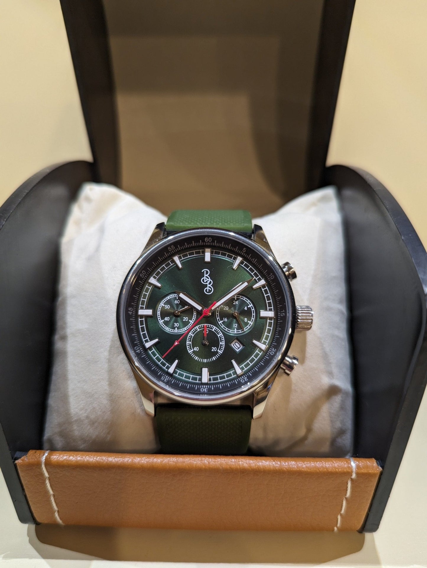 Beyond Boring Watch Co. Green Sport Chronograph - Angler's Pro Tackle & Outdoors