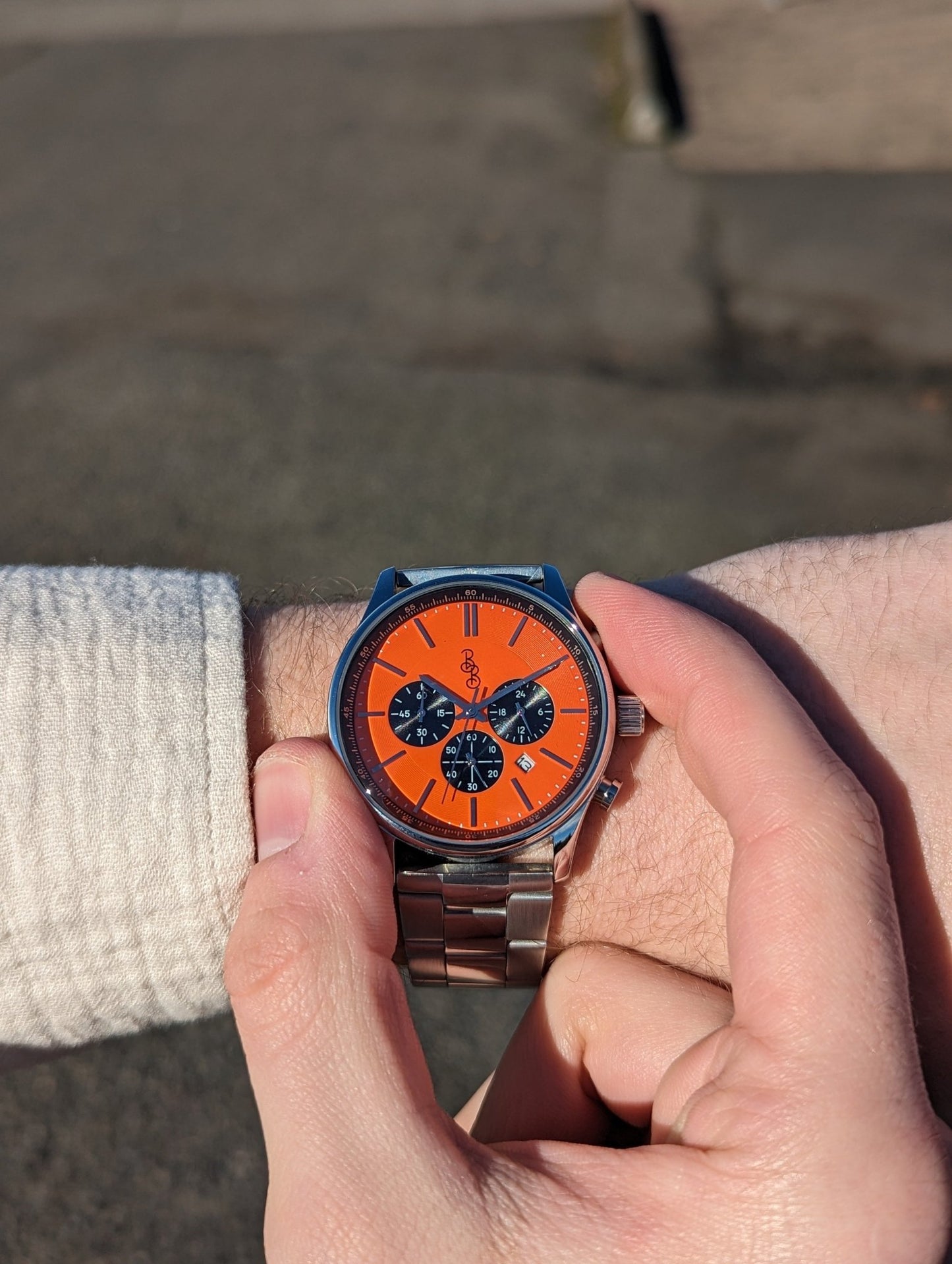 Beyond Boring Watch Co. Orange and Black Chronograph - Angler's Pro Tackle & Outdoors