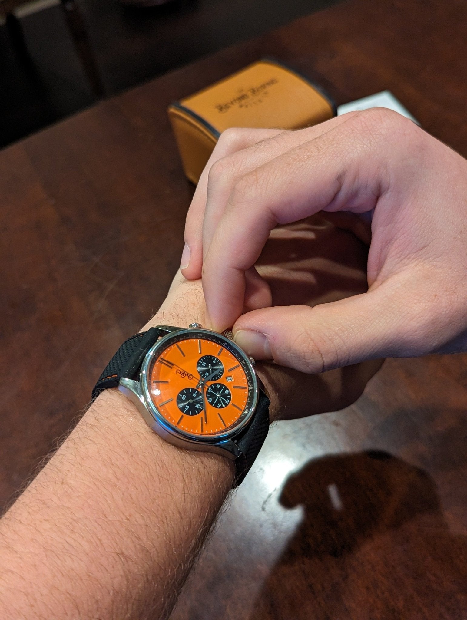 Beyond Boring Watch Co. Orange and Black Chronograph - Angler's Pro Tackle & Outdoors